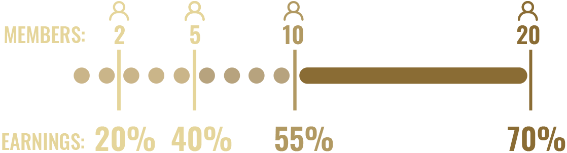 Affiliate revenue share chart