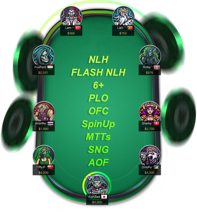 Nutspoker table games