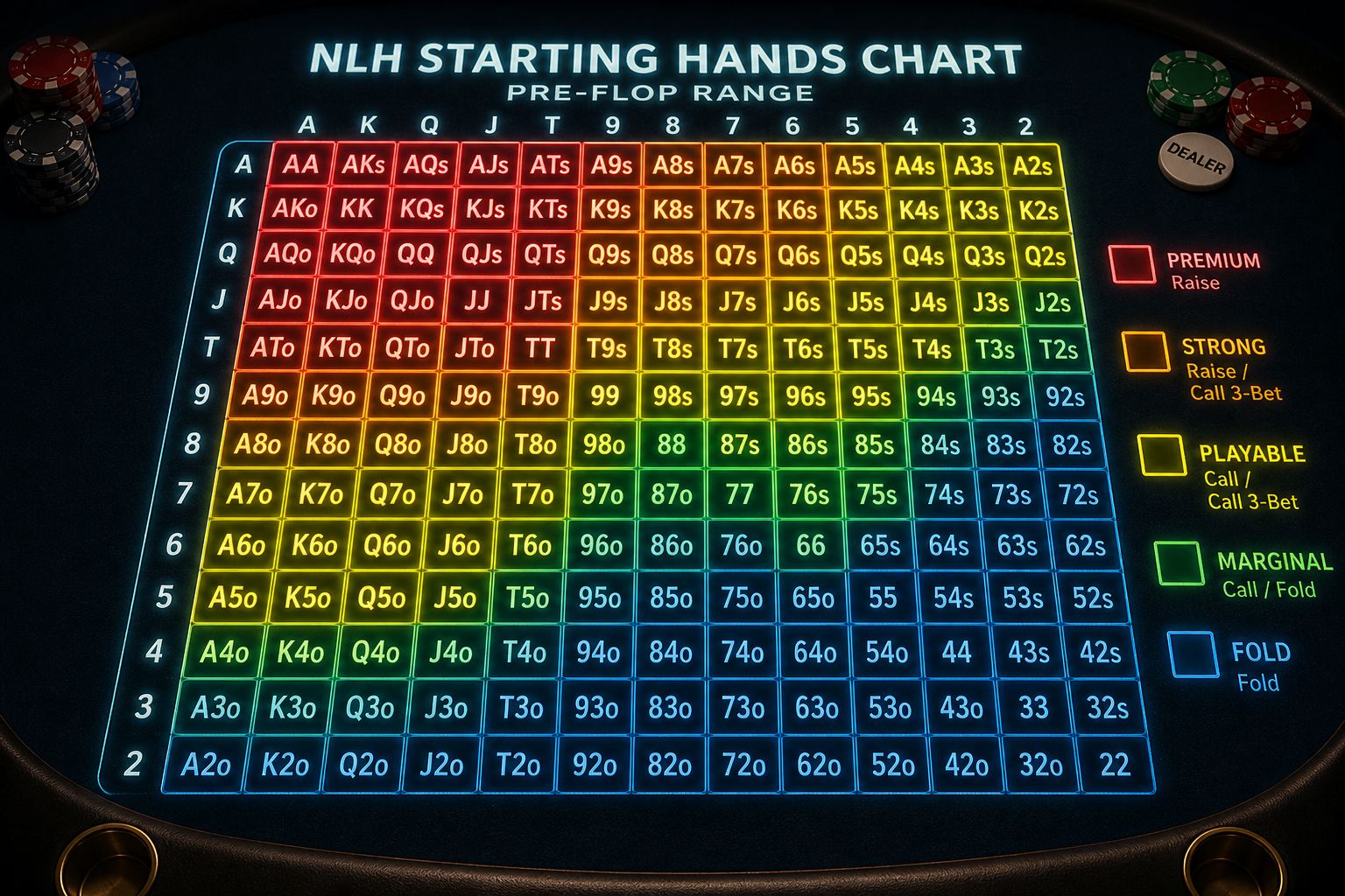 NLH starting hands: the chart, minus the mysticism